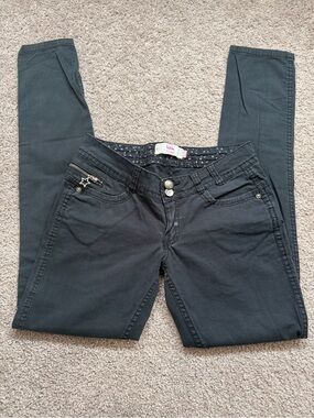 Y2K bershka black skinny jeans emo scene grunge low rise